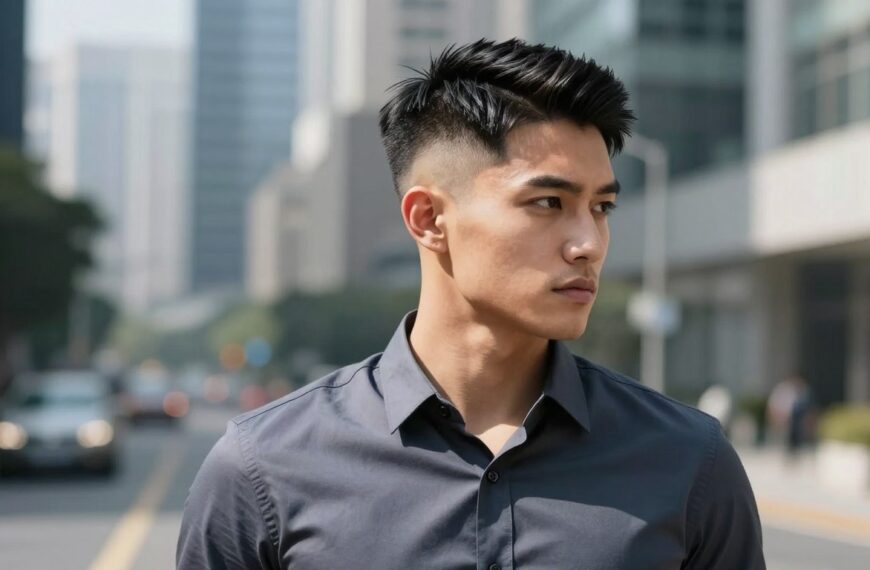 Fryzura low taper fade