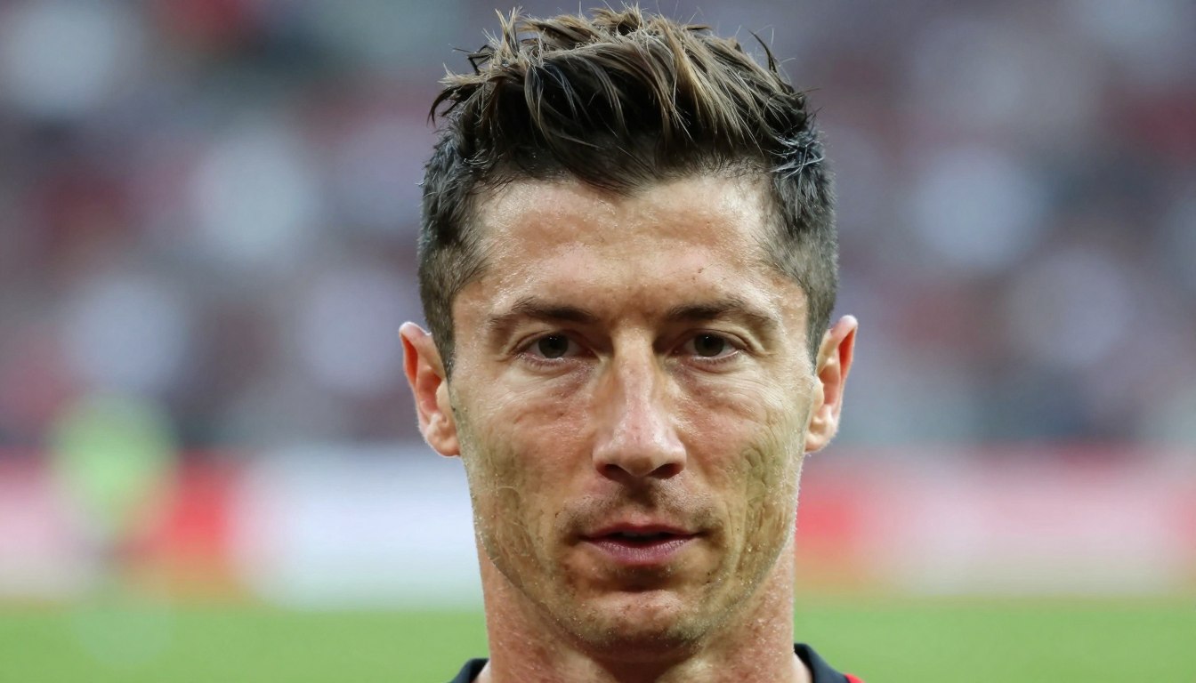 Lewandowski fryzura